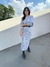 Vestido tricot midi Julia - Cinza - comprar online