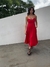Vestido Sofia em linho - Vermelho - comprar online