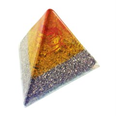 Pirámide Tetraédrica Chica Naranja Cristal De Cuarzo