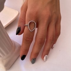 ANILLO GOTA Y CUBIC - comprar online