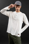 REMERA HENLEY M/L OFFWHITE