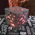 Velador Minecraft Gris Color Rojo Impreso 3D USB