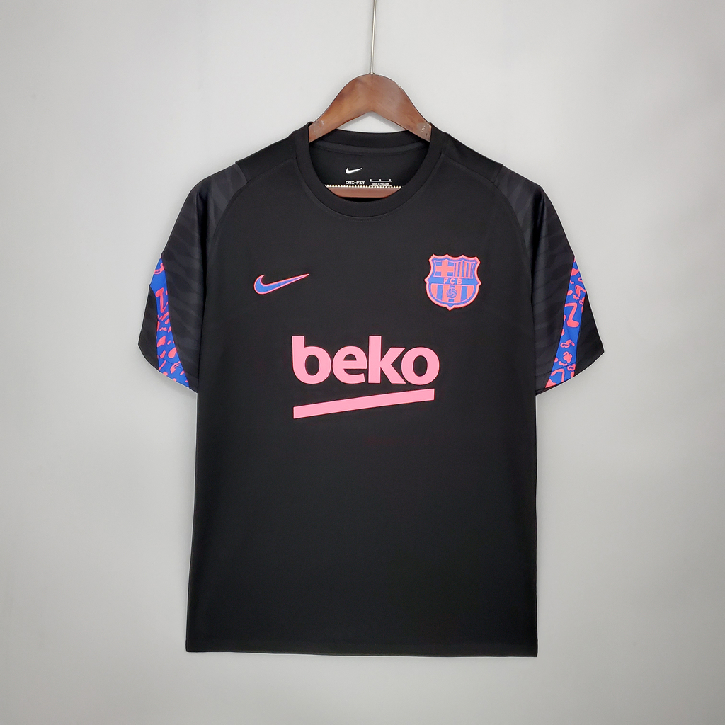 Camisa Barcelona Treino Preta 21 22 Corre de Londrina