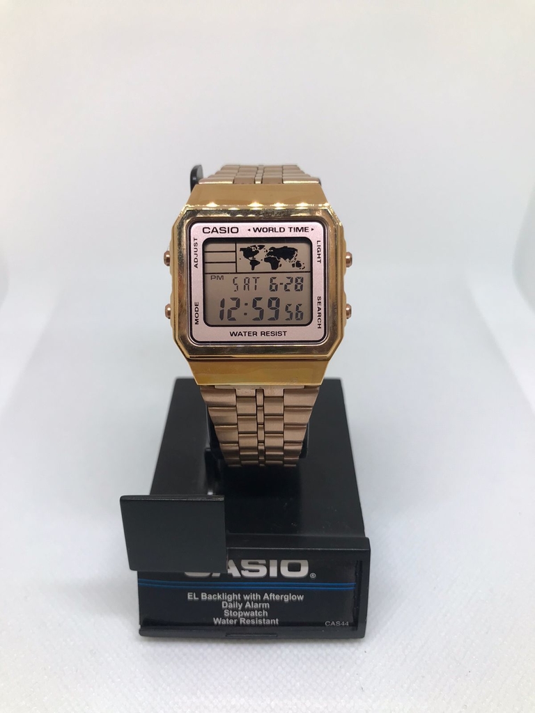 Relogio Casio Mapa Mundi Rose Corre de Londrina