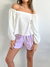 SHORT RAYADO ROSA - comprar online