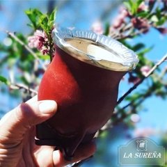 Mate camionero calabaza y virola alpaca cincelada