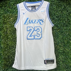 CAMISETA LAKERS 23 (BLANCA CON CELESTE) - REPLIC. EXACTA