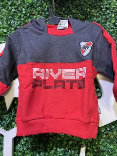 BUZO RIVER ALGODÓN CON CAPUCHA- BEBÉ - Futbolero