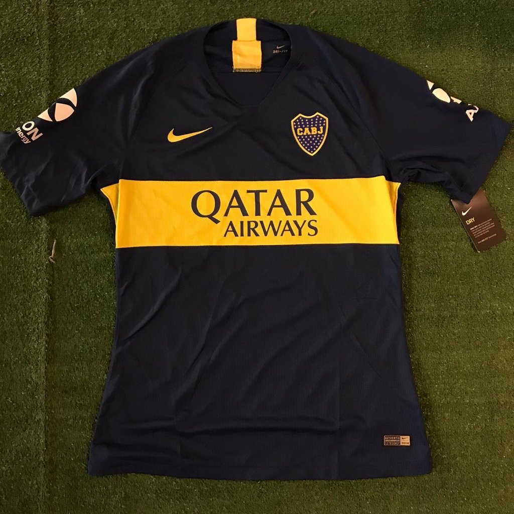 CAMISETA BOCA 2018 TITULAR. TELA DE JUEGO MATCH