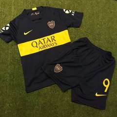 KIT CAMISETA Y SHORT NIÑO - BOCA JUNIORS REPL