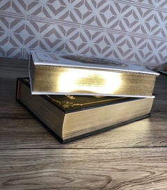 Bíblia Edição Luxo - folhas douradas - comprar online