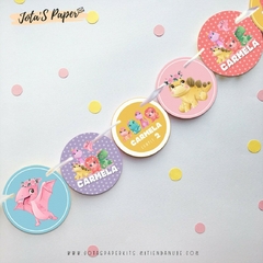 Kit Imprimible BABY DINOS GIRLS - Jotas Paper Kits