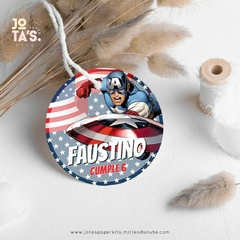 Kit Imprimible CAPITAN AMERICA - Jotas Paper Kits