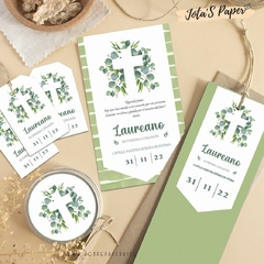 Kit Imprimible COMUNION BOTANICAL - comprar online