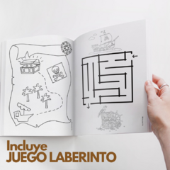 Libro para Pintar Imprimible PIRATAS - Jotas Paper Kits