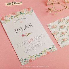 Kit Imprimible FLORAL ROMÁNTICO - comprar online