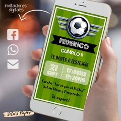 Invitacion Digital FUTBOL