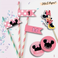 Kit Imprimible MINNIE MOUSE ROSA