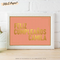 Kit Imprimible PINK & GOLD en internet