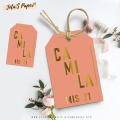 Kit Imprimible PINK & GOLD - Jotas Paper Kits