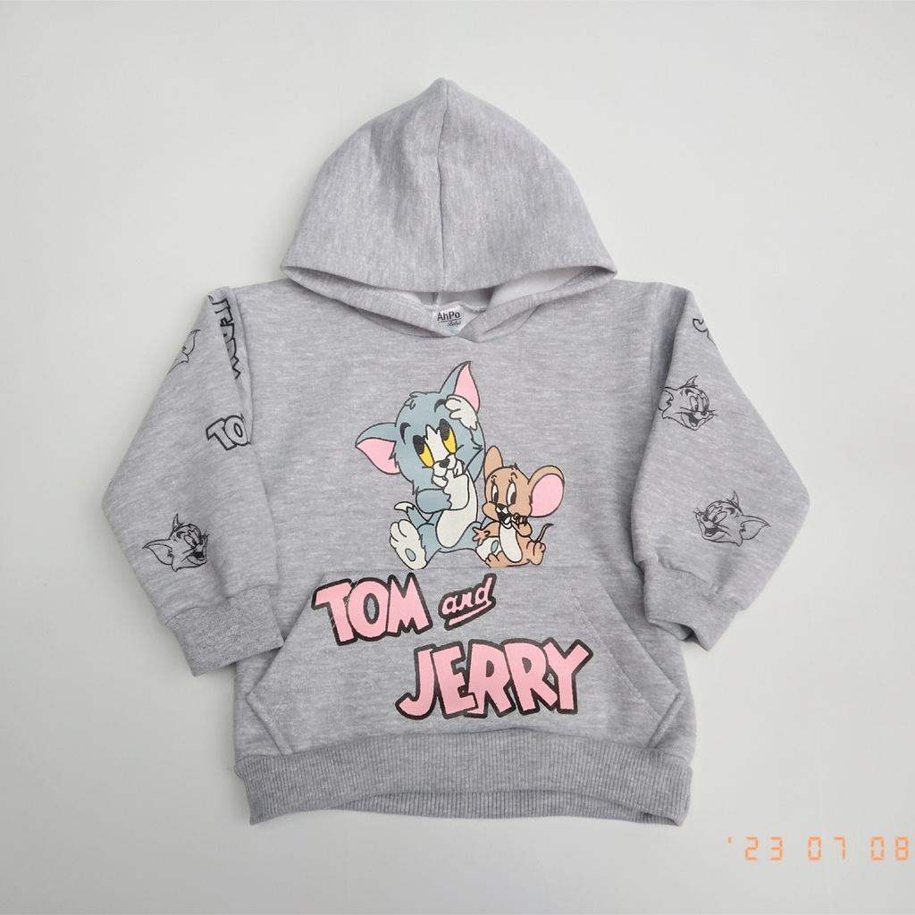 ART 3185 Buzo de Friza Invisible TOM Y JERRY estampado adelante y atras  Talles 2 al