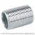 Niple, acero galvanizado, cuerda corrida, 3/4" cédula 40