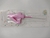 Vela numero 4 rosa 12cm en blíster individual - 21090RA1