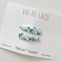 Dupla de tic tacs forrados - jardim azul bebê - comprar online