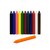 Crayones Largos x12 colores 96g 9,3x1,1 cm BRW