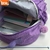 Mochila Violeta Impermeable 19 Pulgadas C/ Llavero Pompón BRW