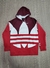 Buzo hoodie Adidas big logo bordó y rojo SKU H605 - comprar online