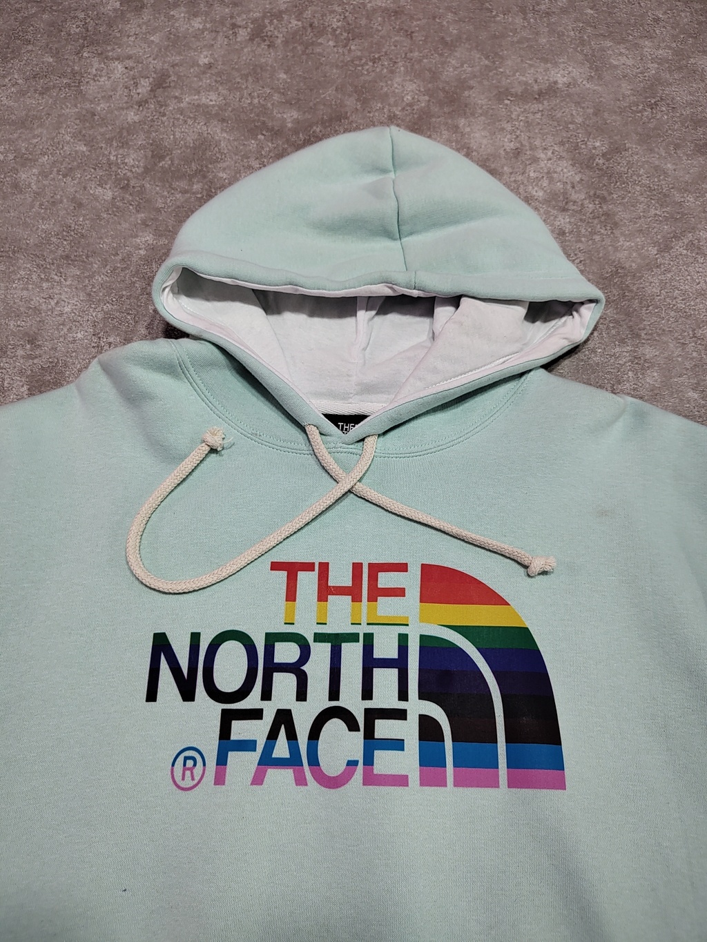 The north face rainbow hoodie sale