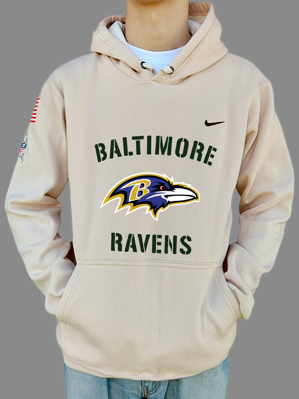 Buzo Hoodie Nike NFL Salute to Service Baltimore Ravens SKUSTS03