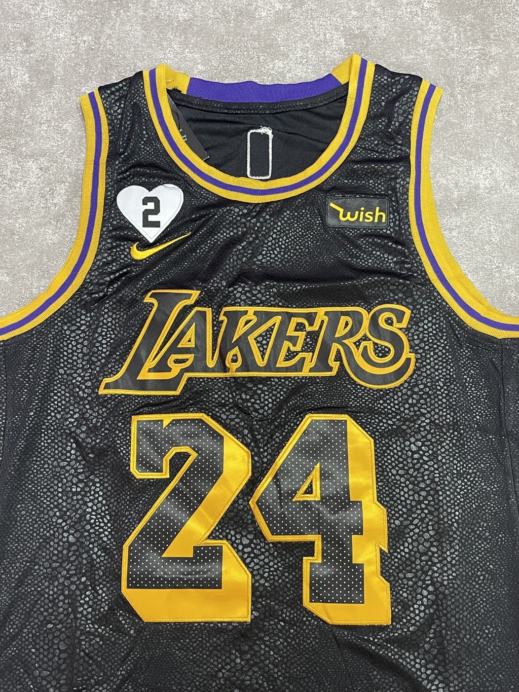 Camiseta Swingman NBA Los Angeles Lakers Black Mamba 24 Bryant SKU W12