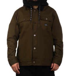 CAMPERA SULLEN CLOTHING DUCK CANVAS HOODED JKT ARMY GREEN