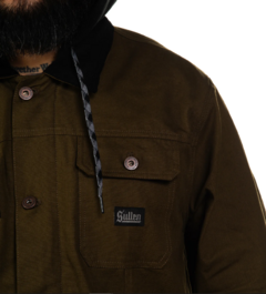 CAMPERA SULLEN CLOTHING DUCK CANVAS HOODED JKT ARMY GREEN - comprar online