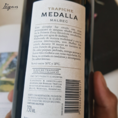 Trapiche Medalla Malbec 750cc Bodega Trapiche - comprar online