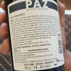 Finca Las Moras Paz Malbec 750cc Finca las moras Wine - comprar online