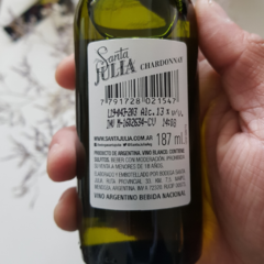 Santa Julia Chardonnay 187cc Familia Zuccardi - comprar online
