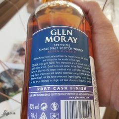 Glen Moray port cask finish 750cc Single Malt - comprar online