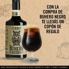Buhero Negro Fernet 700cc + copon Buhero