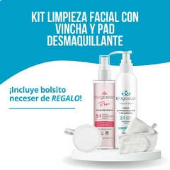 Kit Limpieza Facial con Vincha y Pad Desmaquillante
