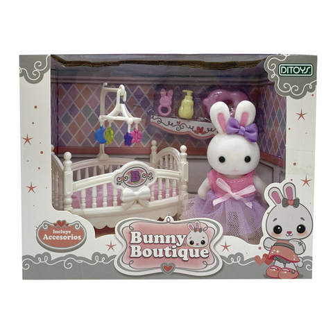 Set "Habitación De Bebé" Happy Activities Conejos Bunny Boutique - Ditoys