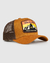 Boné Aba Curva Trucker – Ocre e Marrom – VDM111 - comprar online