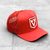 BONÉ ABA CURVA TRUCKER VEM TRANQUILO - VERMELHO - VT06