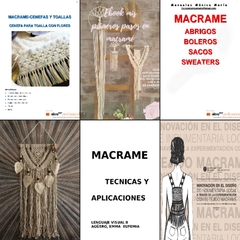 Pack de 8 Libros sobre Macramé en formato DIGITAL.