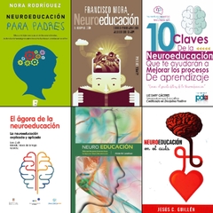 Pack de 6 Libros sobre la neuroeducación en formato DIGITAL.