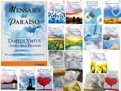 Pack Oraculo Mensajes del Paraiso 44 cartas + Libro Interpretacion en formato DIGITAL.