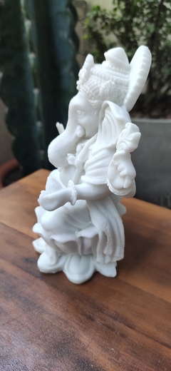 E.019 - Estátua Marmorite Ganesha - 14 cm - comprar online