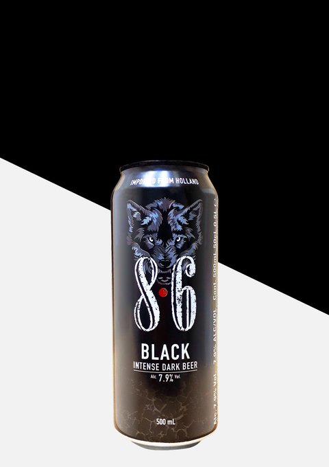 Cerveza Negra Black Holandesa 8.6 Lata 500 cc